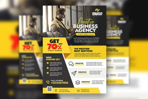 Clean Modern Corporate Business Flyer Template