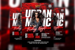 Grunge Night Party Flyer Template