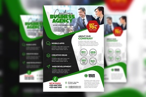 Infographic Urban Professional Marketing Company Flyer Template