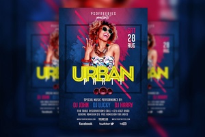 Modern Abstract Urban Party Flyer Template