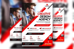Moderne Flyer -Vorlage für moderne Infografik -Marketingagentur