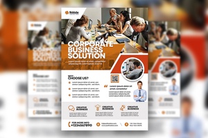 Modern Infographic Professional Corporate Business Company Flyer Template