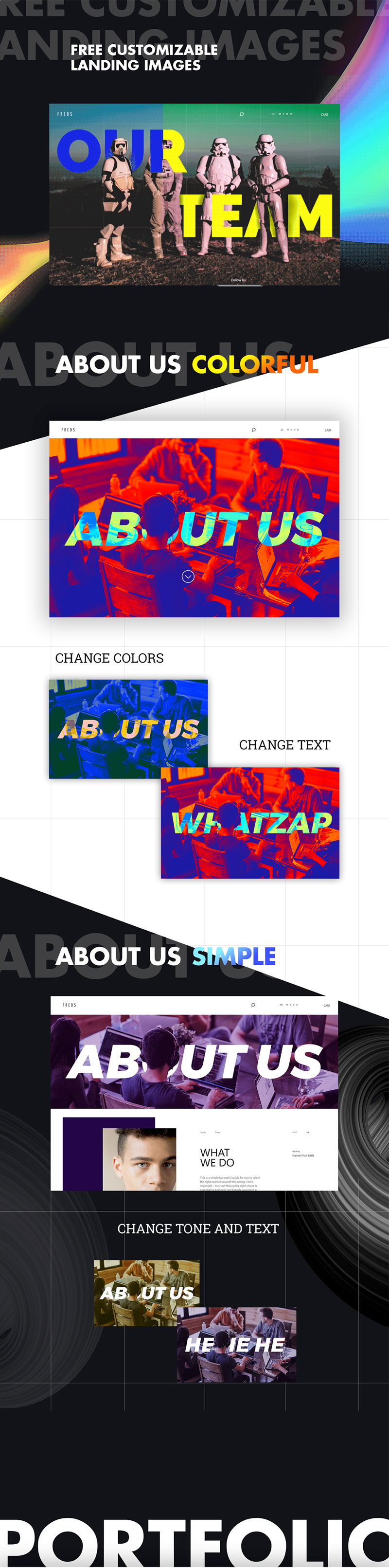 Adobe Xd Customizable Landing Images For Your Project