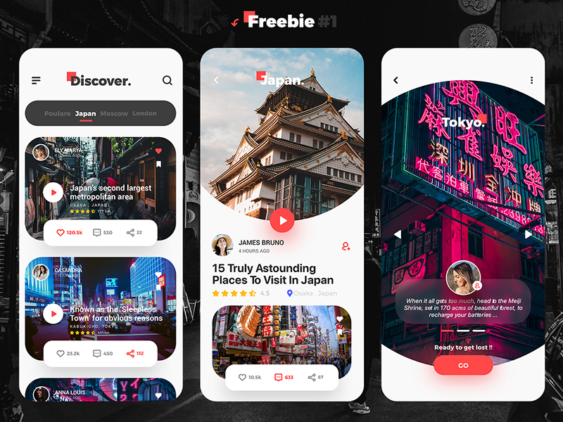 Descover App For Adobe Xd – Free Resource