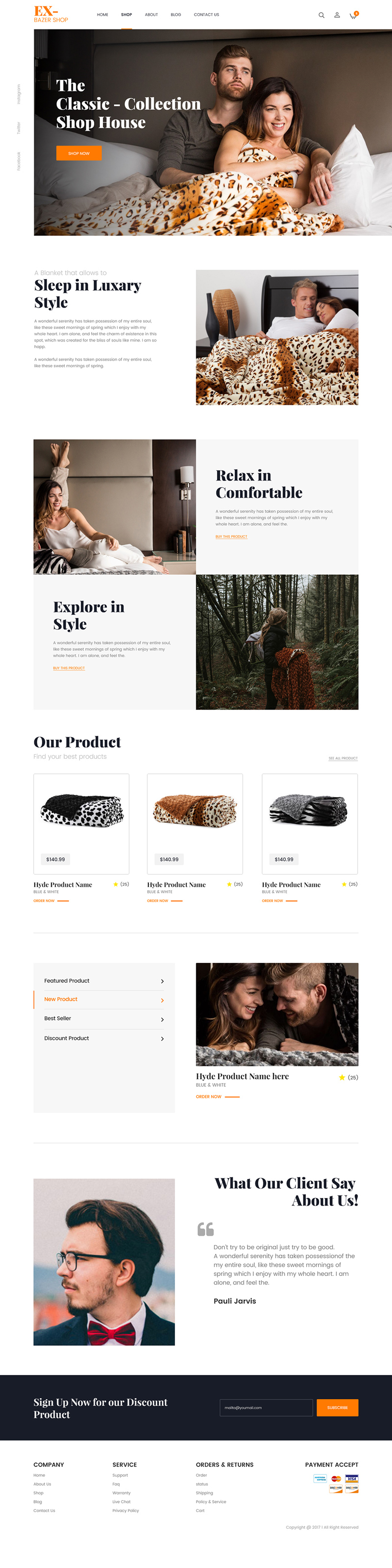 Adobe XD eCommerce Website Template Design - Free Adobe XD Templates ...