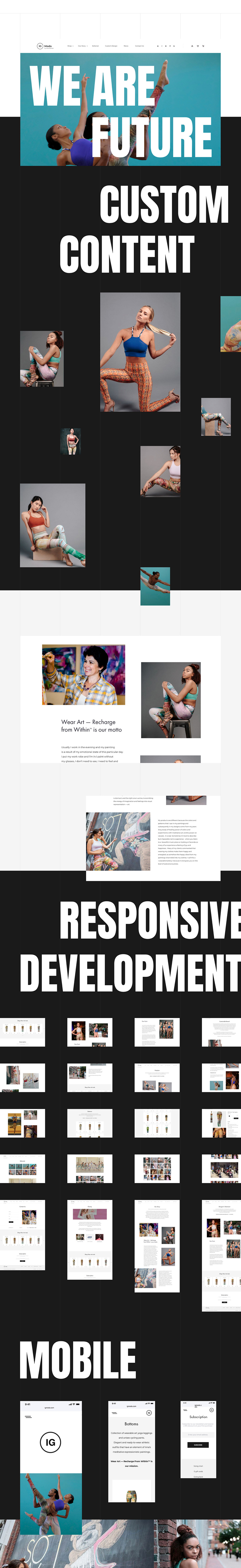 IG MODA – Website & Fashion UI Kit For Adobe Xd