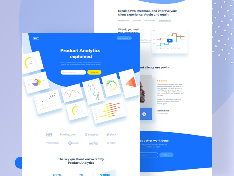 Landing Page Template Concept