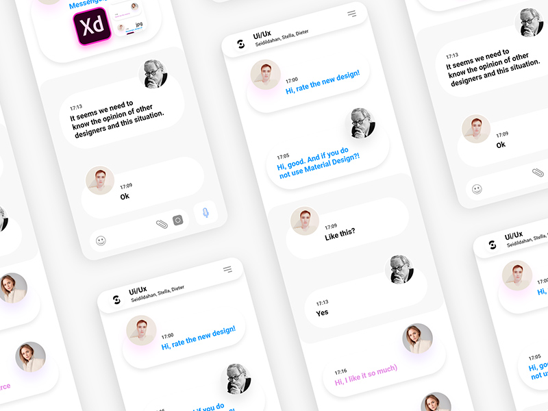Messenger UI Design – Free Resource