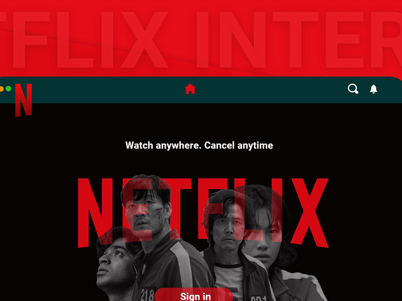 Netflix Login UI Redesign Concept
