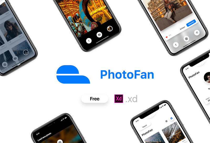 Photography App Adobe XD – PhotoFan