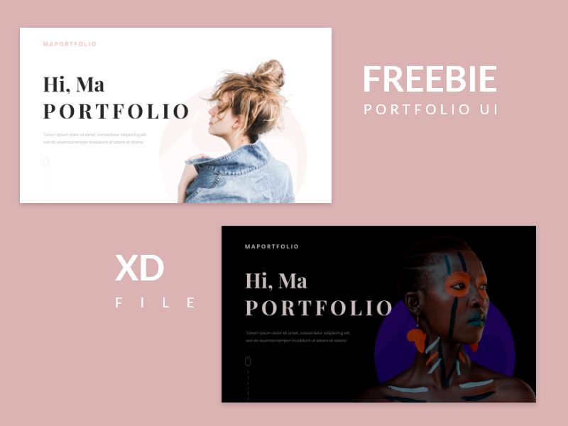 Portfolio Template for Adobe XD