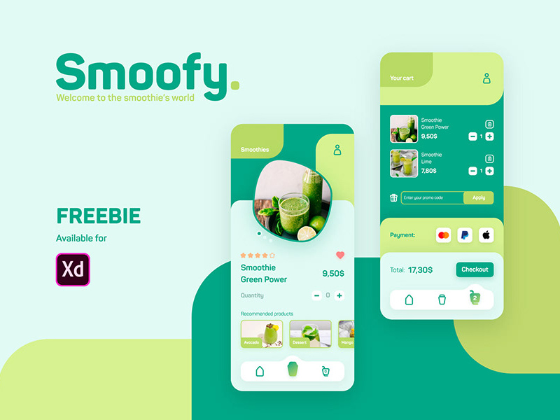 Smoothie Shop App UI