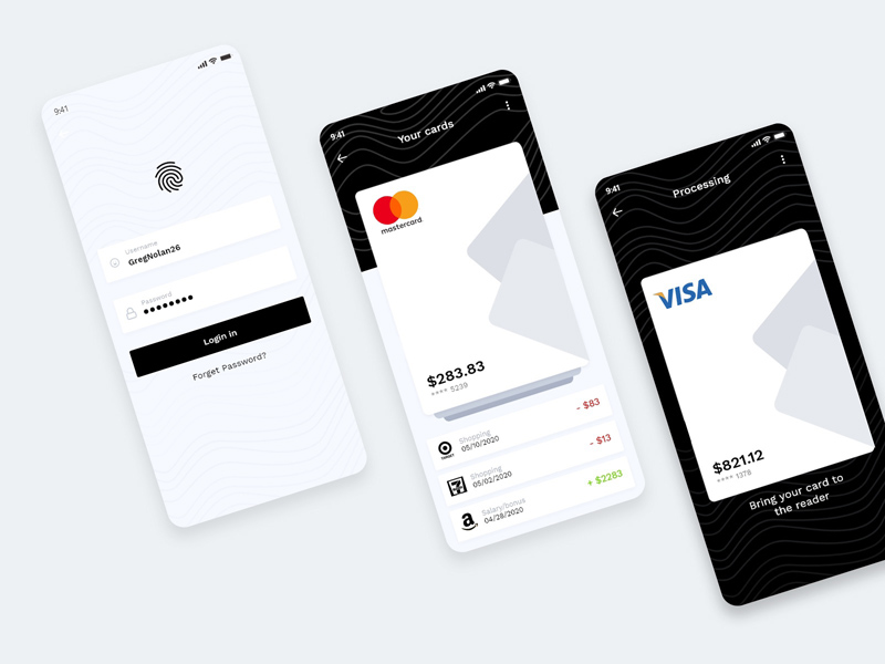 Mobile Wallet App UI