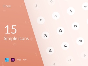 15 iconos de Adobe XD