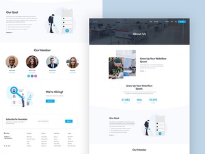 Creative Agency “About Us” Page Template