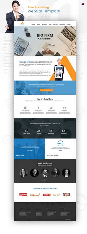 Adobe XD Accounting Template
