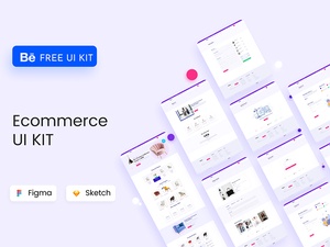 E-commerce Website Kit – Adobe Xd Freebie