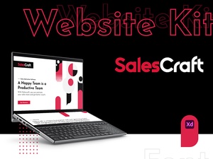 Kit de sitio web de software de ventas
