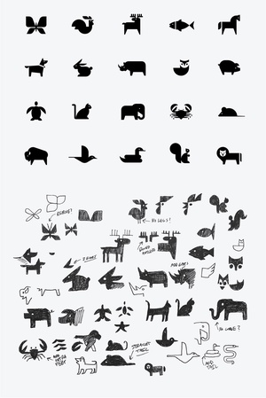 Adobe XD Set de icono de animales