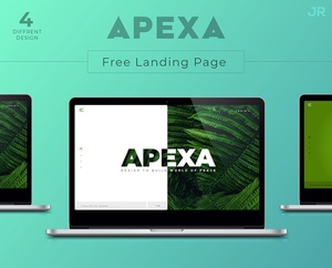 Inspirational Adobe XD Landing Page Design Template – Apexa