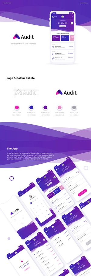 Audit – Finance App UI Kit For Adobe XD