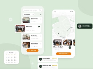 Conception d'applications mobiles de Cafe Finder