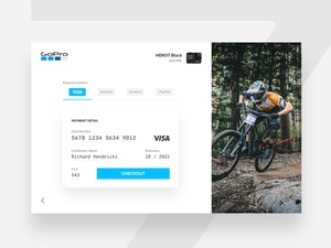Credit Card Checkout – Adobe XD