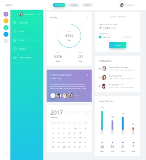 Dashboard Concept made with Adobe XD