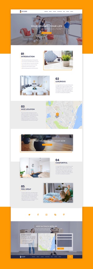 XD Template – Demo My Home Landing Page