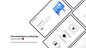 Design Agency Landing Page – Adobe Xd Template