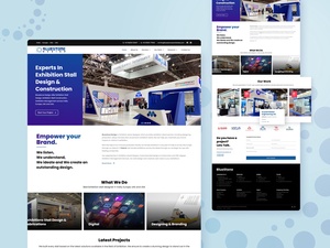 Exhibition Stall Design Company Website Template
