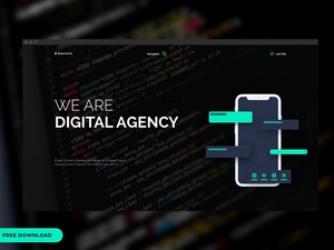 Vorlage für digitale Agenturwebsite