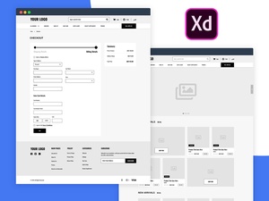 Adobe Xd E-Commerce Wireframing Kit