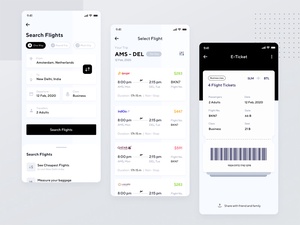 Airline Ticket App UI Design