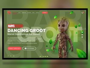 Plantilla de comercio electrónico de Groot Toys