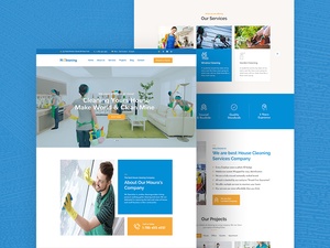 House Cleaning Website Template by Zahid Hasan