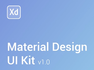 Material Design XD UI Kit