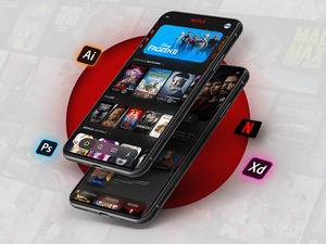 Netflix App Redesign mit Adobe XD