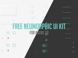 Neumorphic UI Kit For Adobe Xd – Free Resource