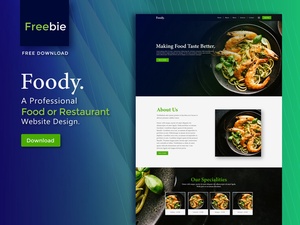 Diseño del sitio web de restaurantes