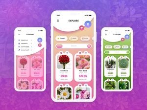 Flower Ordering App Concept