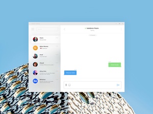 Adobe XD Template – Telegram Desktop UI Concept