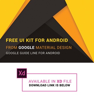 Material Design Adobe XD UI Kit