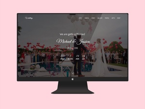 Wedding Website Xd Template by Driss Oudmine