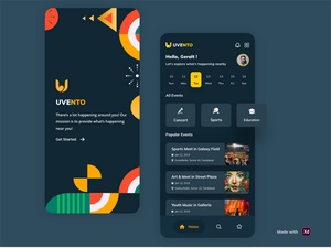 Event App UI – UVENTO