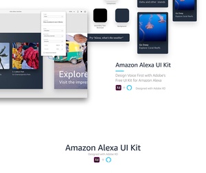 Amazon Alexa UI Kit для Adobe XD