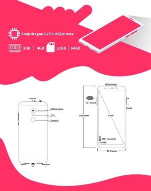 Xiaomi Redmi 5 Plus -Website - Adobe XD -Vorlage