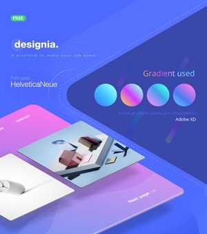 XD Design Agency Landing Page Concept