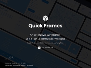 eコマースワイヤーフレームキット -  QuickFrames