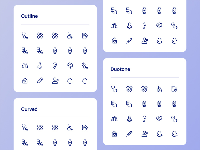 Medical Icons Pack - Free Figma Resources - Download Sketch Resource